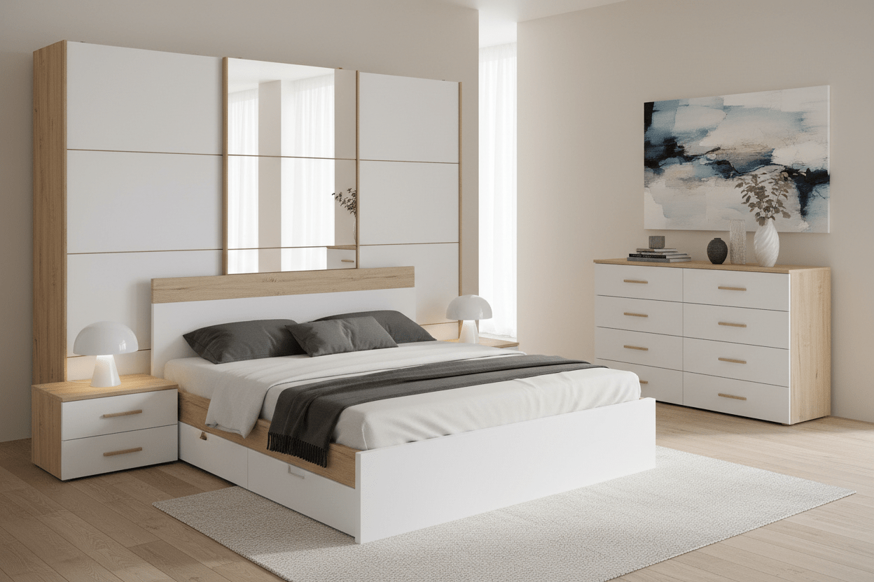 Dulap Modern cu Oglindă – Elegant și Funcțional - VizoShop